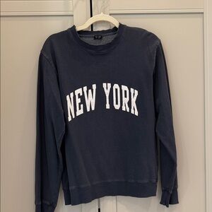 Brandy Melville Dark Blue 'New York' Sweater